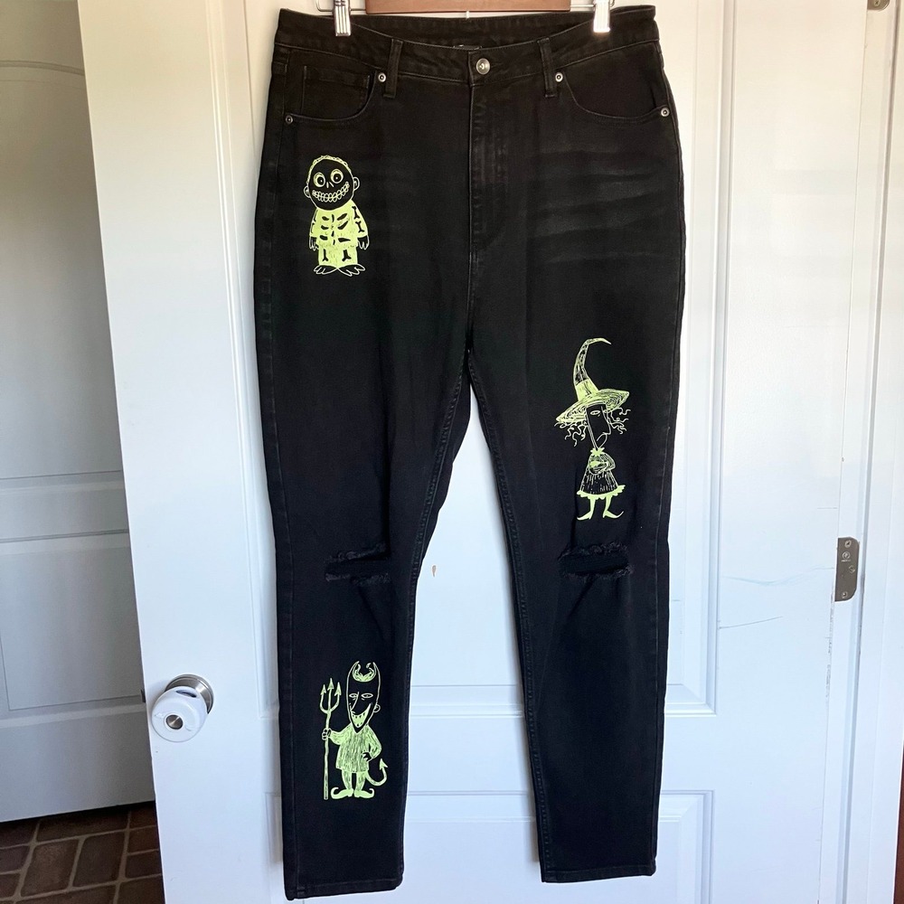 Disney Her Universe Nightmare Before Christmas Oogie Boogie Skinny Jeans 13